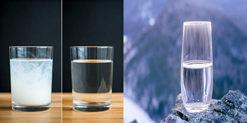 Comparación general agua dura vs agua tratada